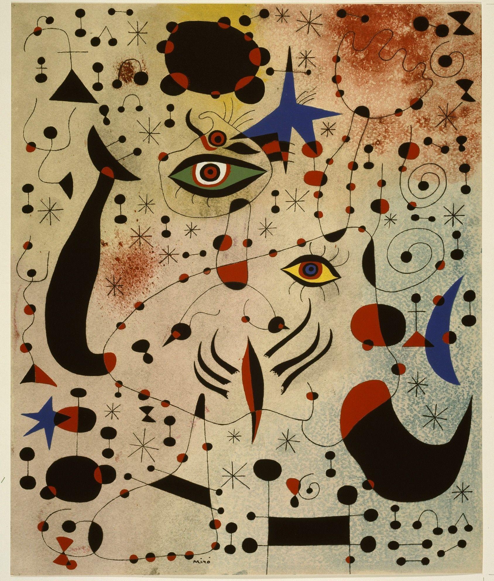 Joan Miró, Ciphers and Constellations in Love with a Woman from the Constellations Series, 1959, Fundació Joan Miró, Barcelona (1).jpg